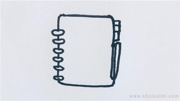 手帐本简笔画怎么画 手帐本简笔画图片