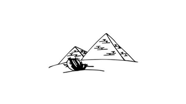 金字塔简笔画怎么画 金字塔简笔画顺序