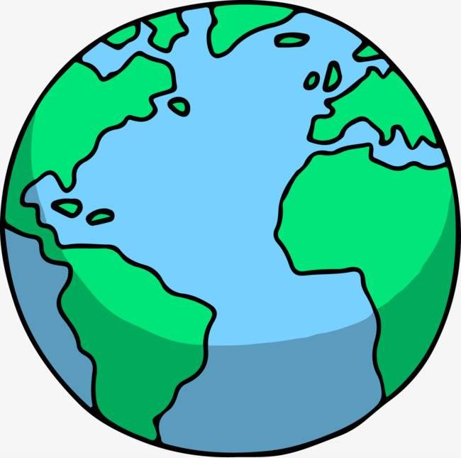 地球的简笔画图片大全 地球的简笔画图片带颜色