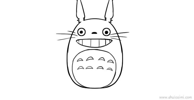 龙猫儿童画怎么画 龙猫简笔画好看