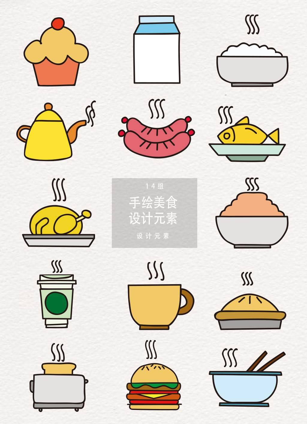 食物简笔画 食物简笔画零食