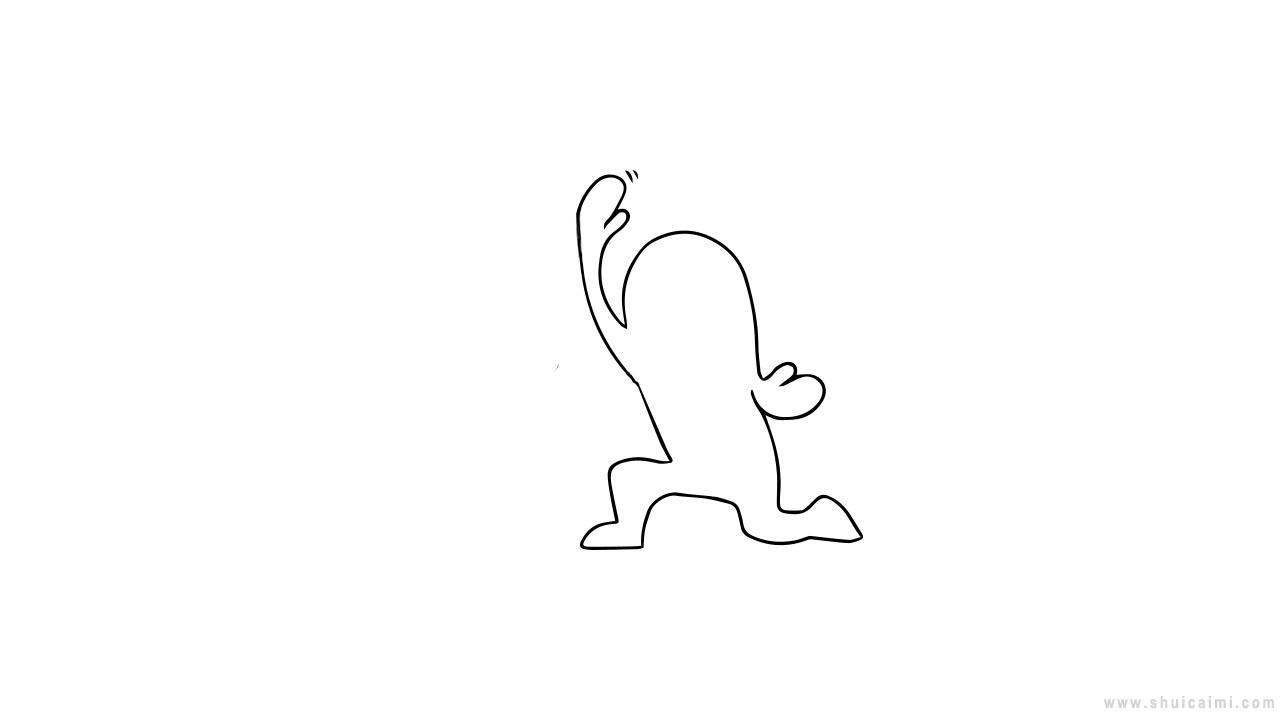 小人比心简笔画怎么画 小人比心简笔画图片大全