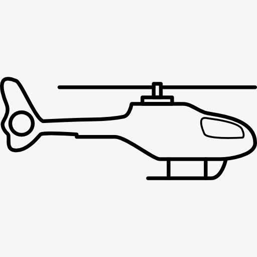 直升飞机简笔画 直升飞机简笔画儿童简笔画