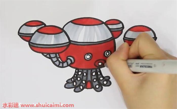 章鱼堡怎么画 章鱼堡简笔画简单又漂亮