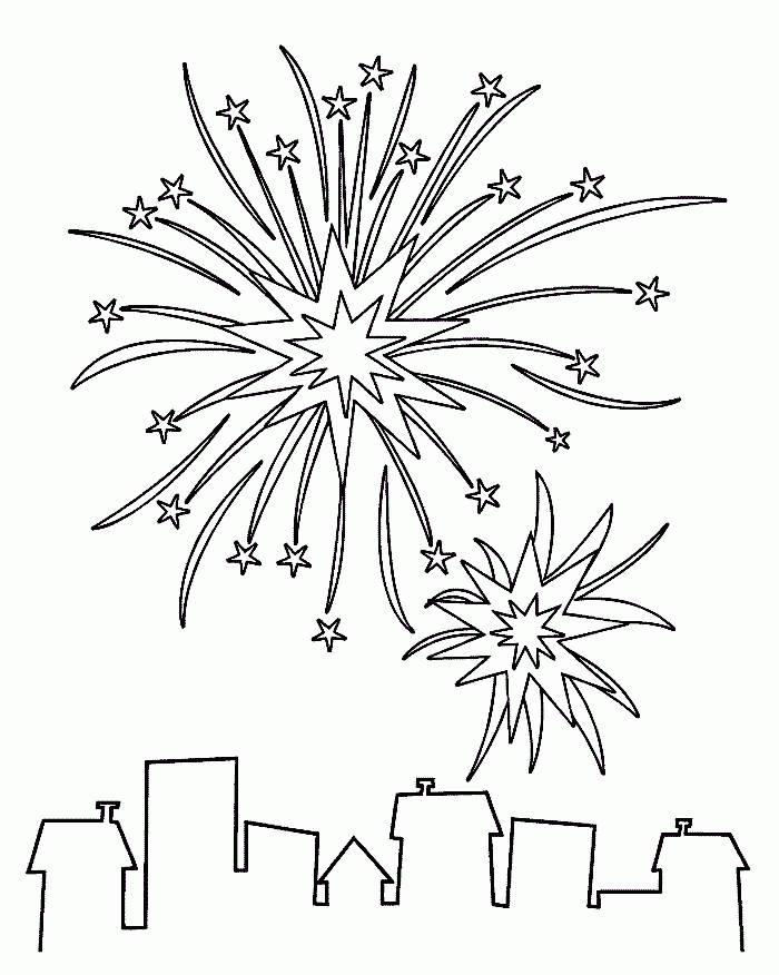 春节的烟花怎么画简笔画 过年的烟花怎么画简笔画