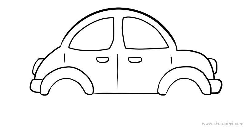 小汽车儿童画怎么画 小汽车简笔画简单