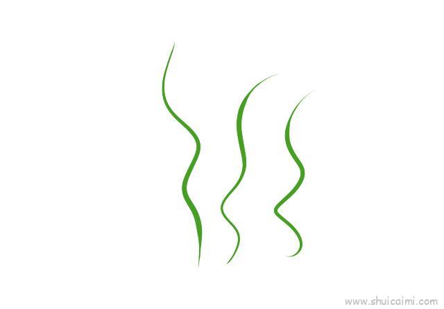 水草儿童画怎么画 水草简笔画简单又好看