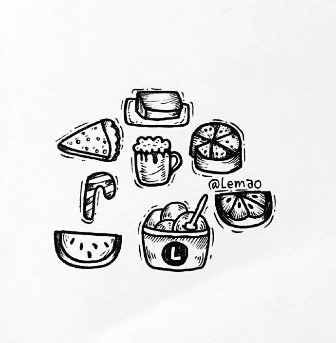 食物简笔画 食物简笔画零食
