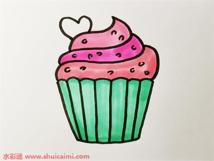 甜品怎么画 甜品简笔画图片大全带颜色