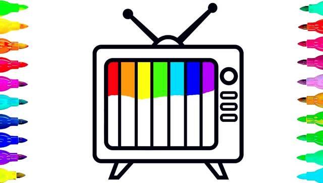 电视简笔画 电视简笔画图片