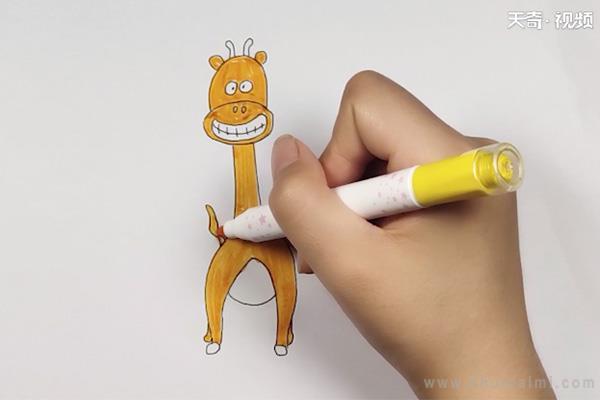 长颈鹿简笔画怎么画 长颈鹿简笔画顺序