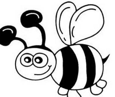 简笔画蜜蜂 简笔画蜜蜂采蜜