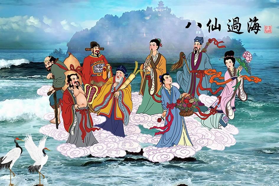 八仙过海年画怎么画 八仙过海年画怎么画简单