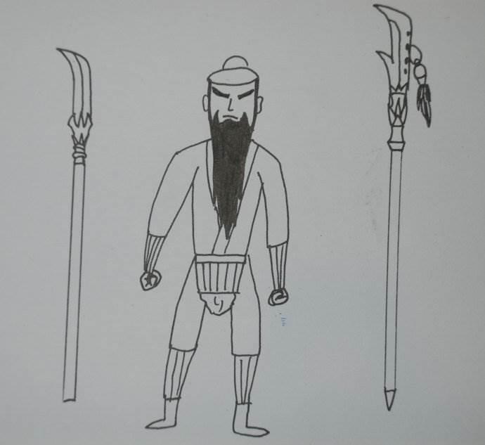 玄天上帝简笔画 天上神仙简笔画