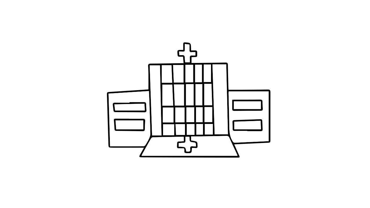 医院简笔画怎么画 医院简笔画顺序