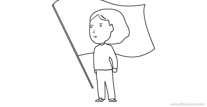 烈士儿童画怎么画 烈士简笔画图片