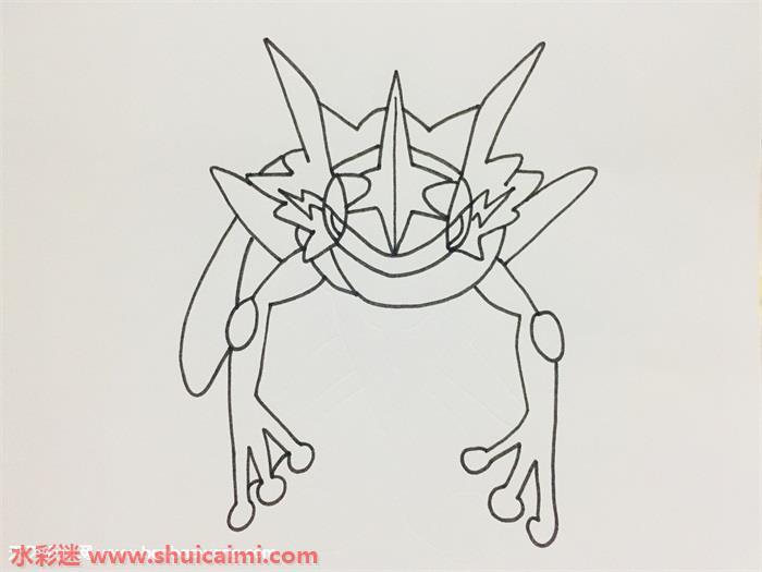 甲贺忍蛙怎么画 甲贺忍蛙简笔画简单又漂亮