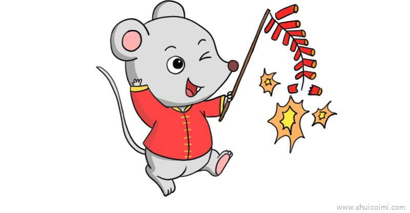 可爱老鼠儿童画怎么画 可爱老鼠简笔画画法
