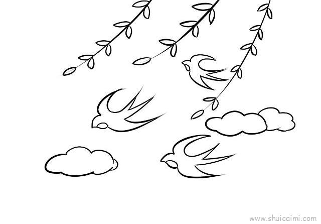 春天来了儿童画怎么画 春天来了简笔画好看