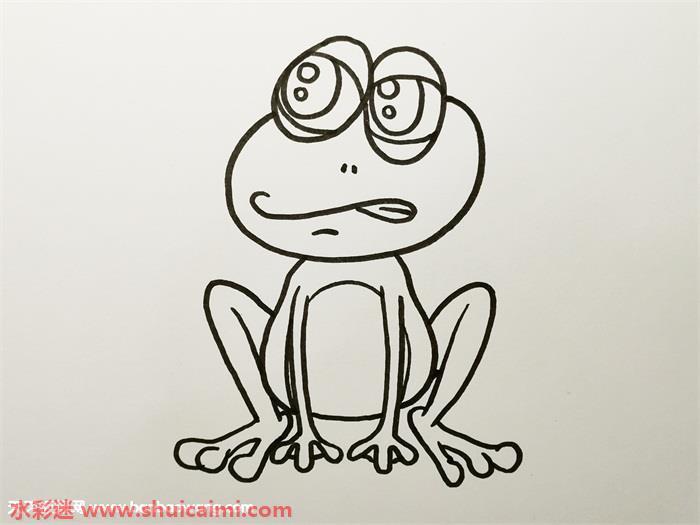 青蛙怎么画 青蛙简笔画简单好看带颜色