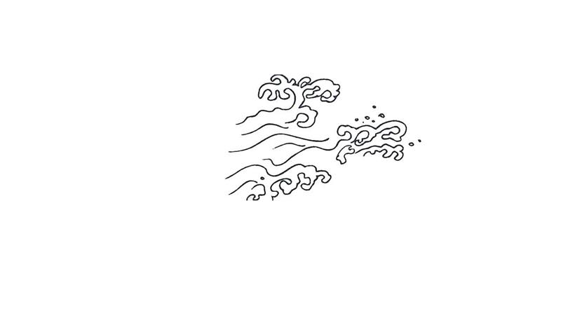 长江简笔画怎么画 长江简笔画步骤