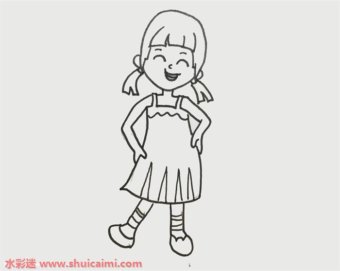 淘气包马小跳夏林果简笔画步骤教程