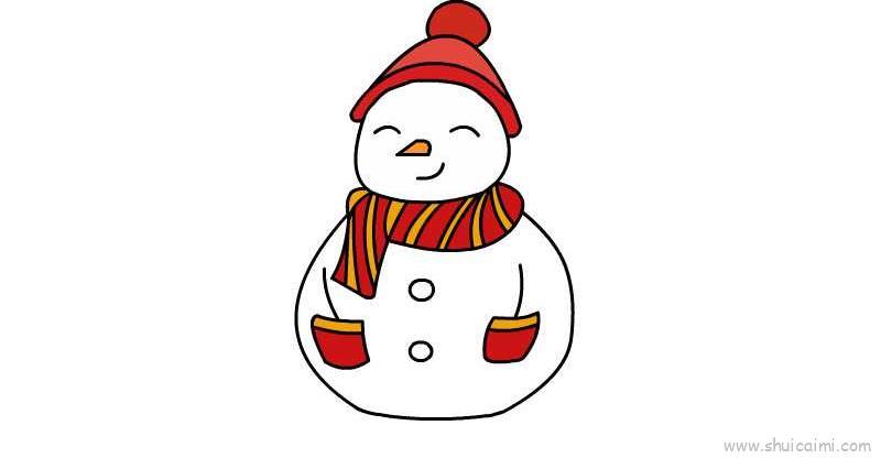 雪人宝宝儿童画怎么画 雪人宝宝简笔画图片大全