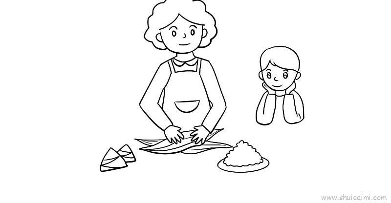 端午节儿童画怎么画 端午节教程简笔画步骤