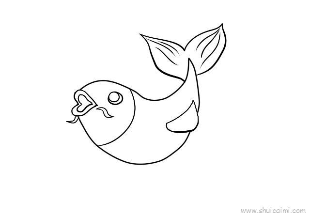 鲤鱼儿童画怎么画 鲤鱼简笔画图片