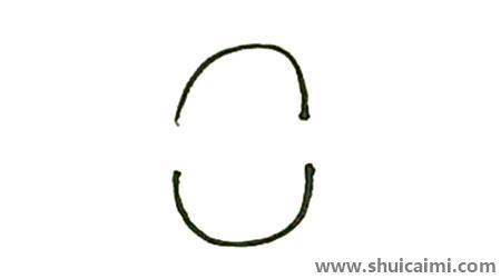 莲雾及涂色儿童简笔画