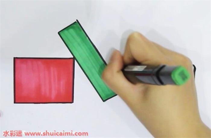 积木怎么画 积木简笔画简单又漂亮彩色