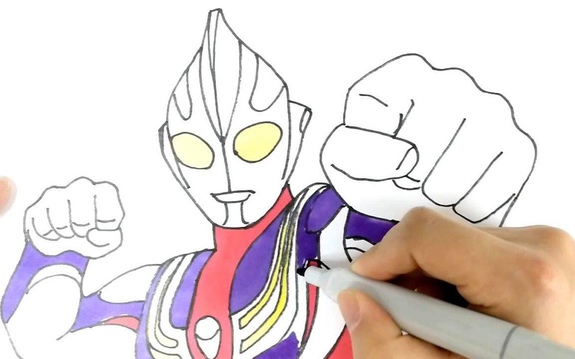 迪迦奥特曼简笔画 迪迦奥特曼简笔画儿童