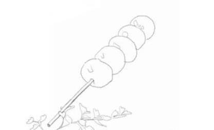 冰糖葫芦简笔画 如何画冰糖葫芦简笔画