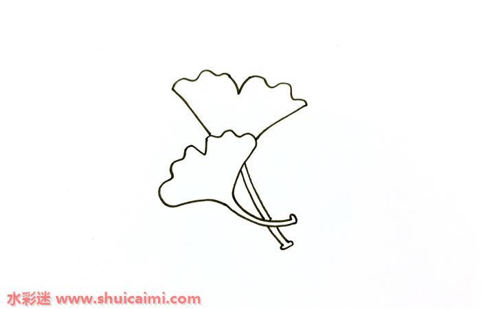 秋天银杏叶怎么画 秋天银杏叶简笔画图片大全带颜色