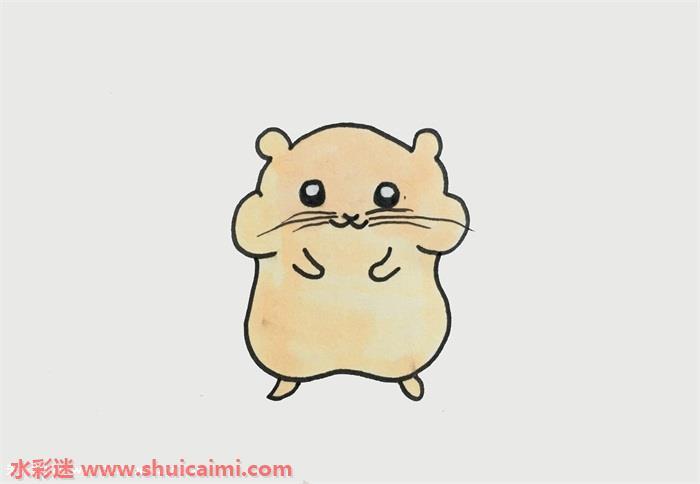 仓鼠怎么画 仓鼠简笔画漂亮彩色