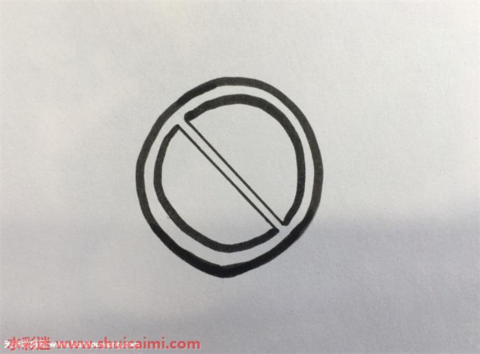 禁止游泳标志怎么画 禁止游泳标志简笔画简单彩色