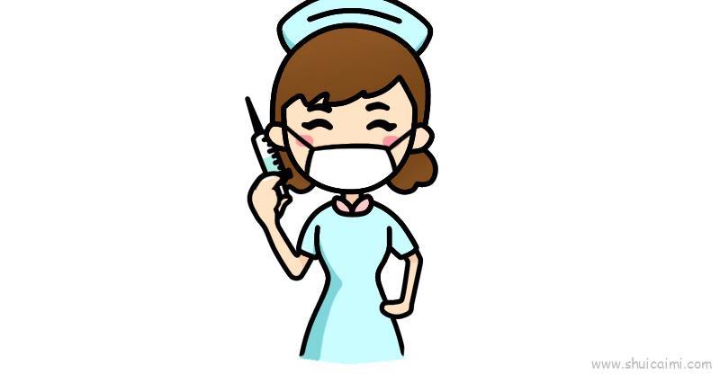 抗疫护士教程儿童画怎么画 抗疫护士教程简笔画图片大全