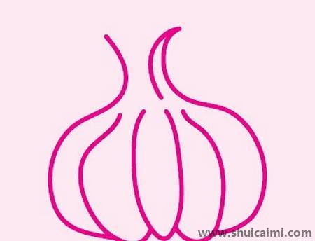 大蒜儿童简笔画