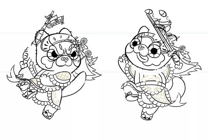 兔子财神爷简笔画 兔子财神爷简笔画图片大全