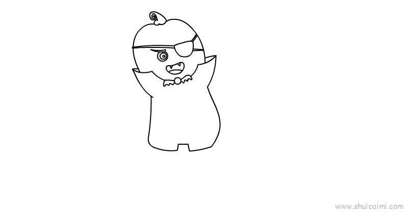 万圣节南瓜小僵尸儿童画怎么画 万圣节南瓜小僵尸简笔画顺序