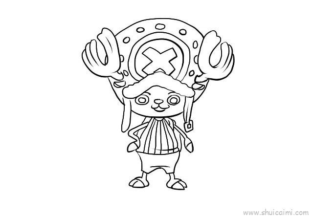 乔巴儿童画怎么画 乔巴简笔画顺序