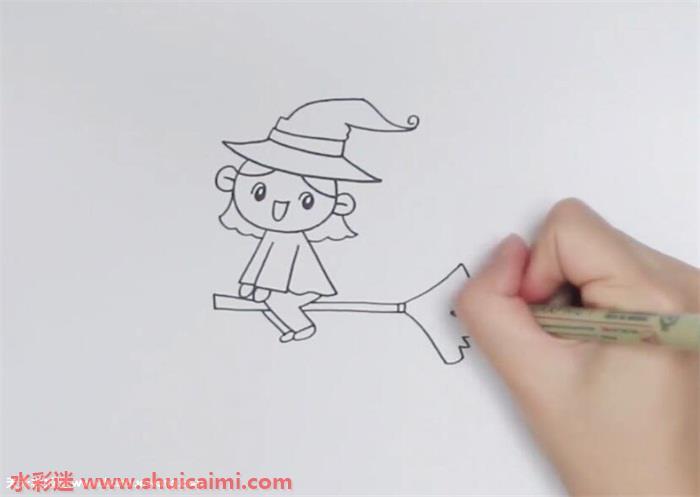 万圣节巫婆怎么画 万圣节巫婆简笔画画法