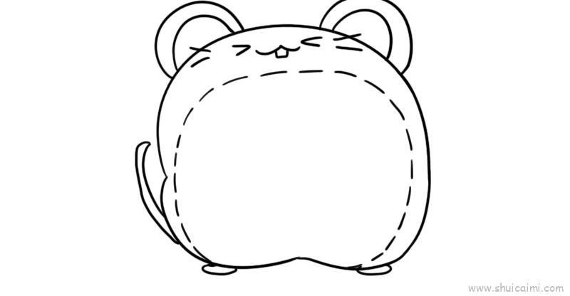 可爱老鼠边框儿童画怎么画 可爱老鼠边框简笔画步骤