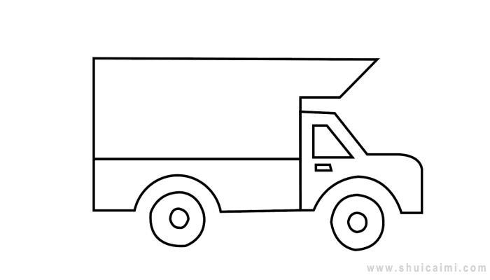 货车简笔画怎么画 货车简笔画顺序