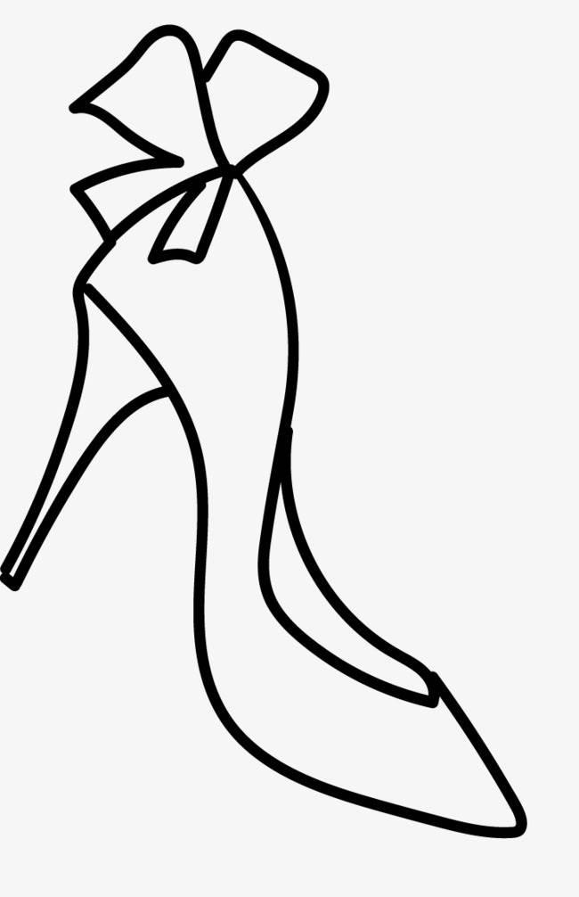 高跟鞋简笔画 高跟鞋简笔画图片大全