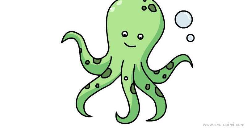 章鱼儿童画怎么画 章鱼简笔画好看