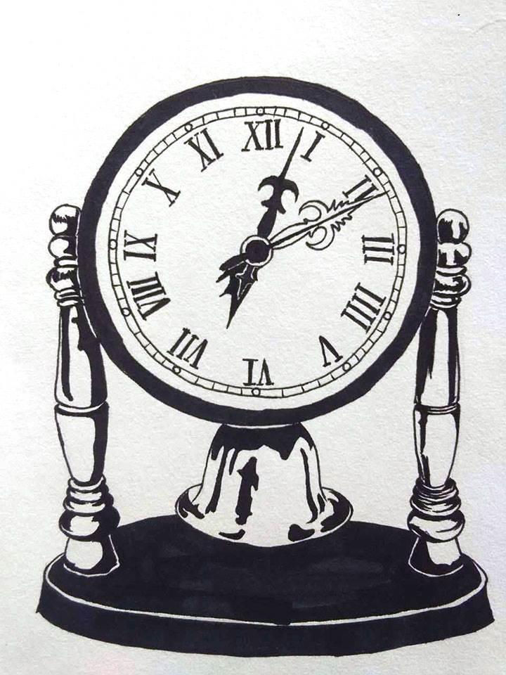 钟表怎么画 时钟图片素材