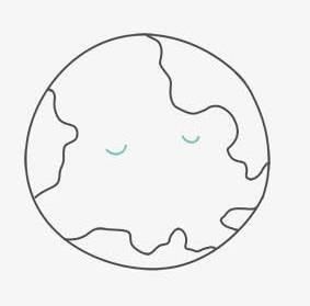 地球简笔画 地球简笔画儿童