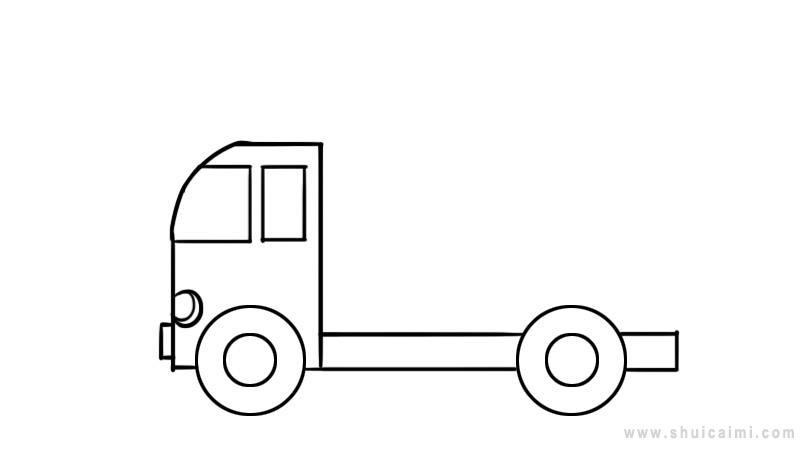 消防车简笔画怎么画 消防车简笔画好看