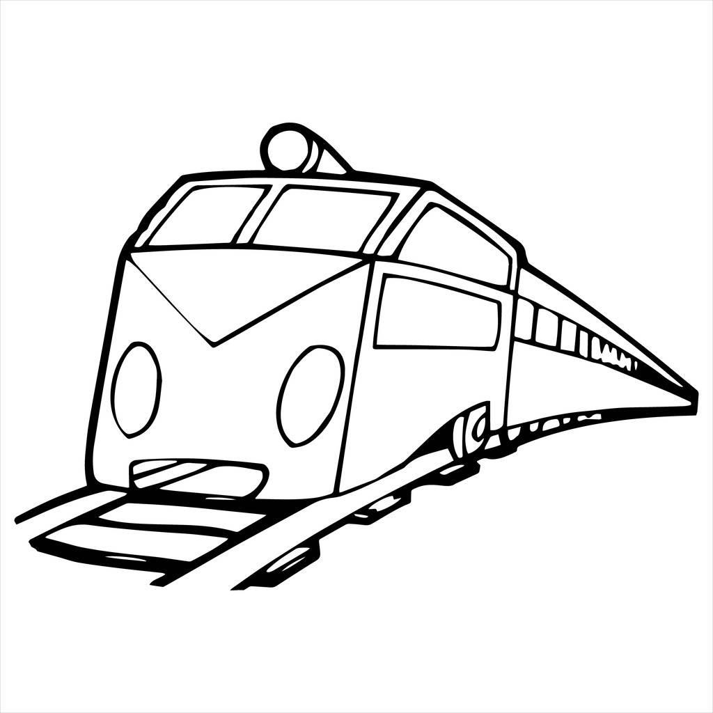 地铁简笔画 地铁简笔画彩色